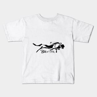 Swimming diver Kids T-Shirt